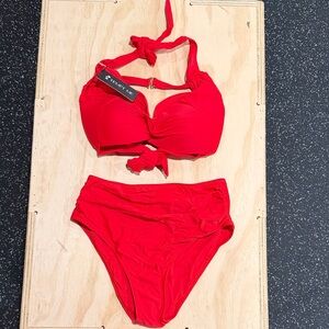 Elegant Red Bikini Set